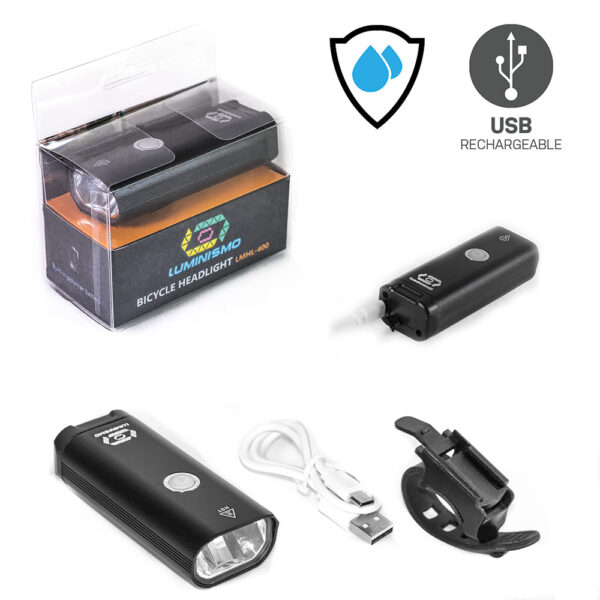 USB Fahrradlicht bzw. Taschenlampe LUMINISMO LMHL-400